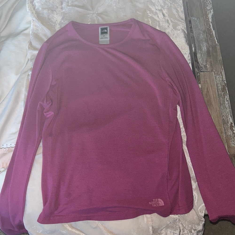 north face purple comfy long sleeve